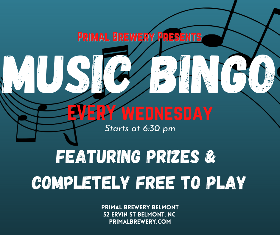 Music Bingo Every Wednesday @ Belmont!