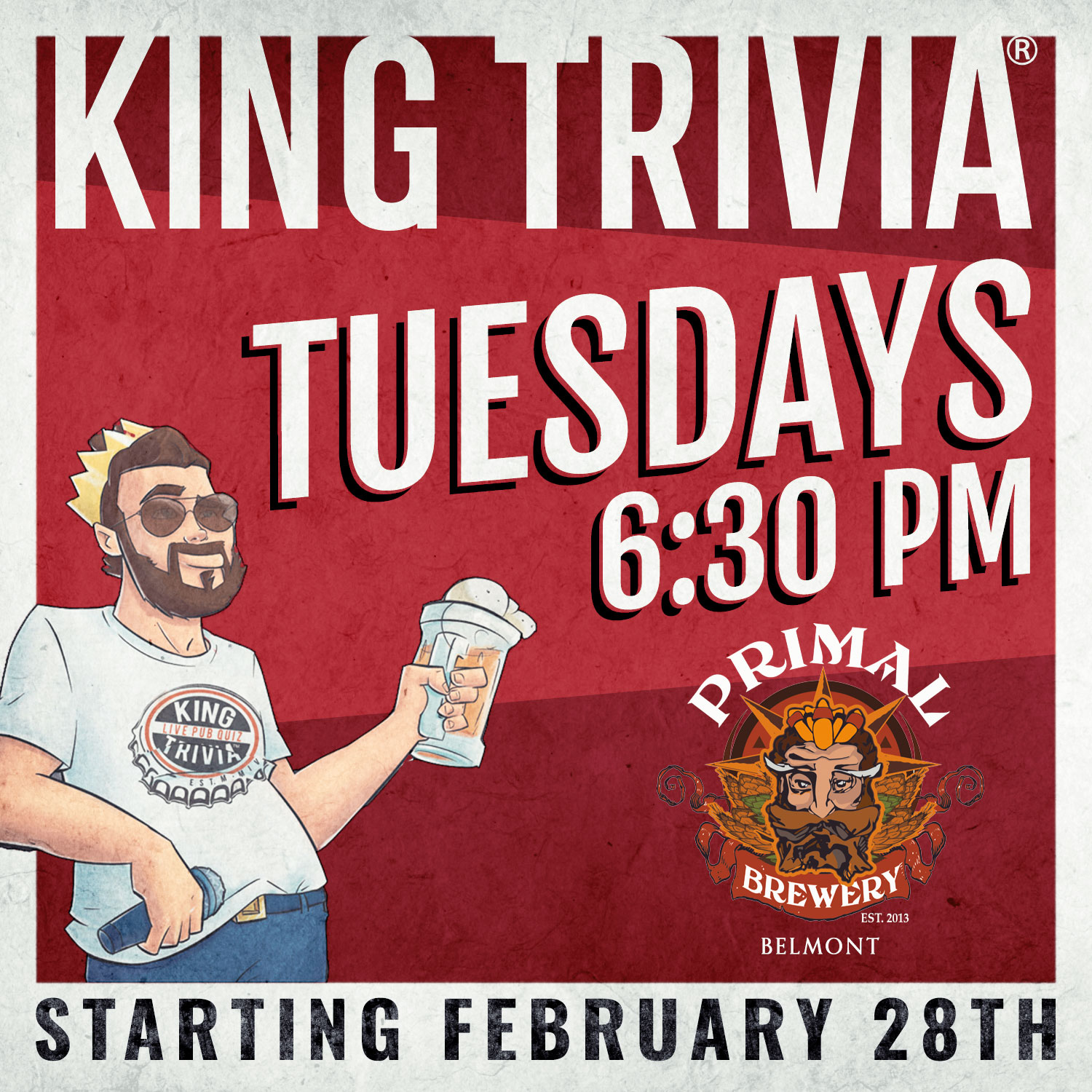 Trivia Tuesday’s at Primal Belmont!