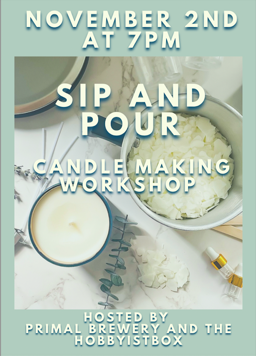 Sip and Pour Candle Making Workshop