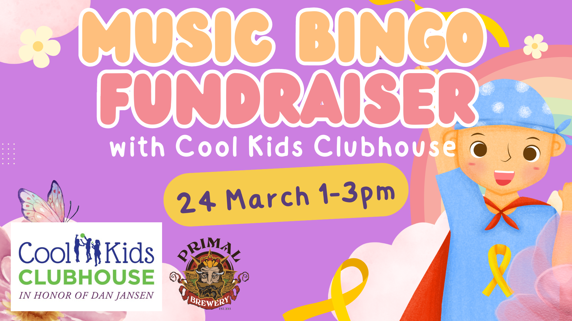 Music Bingo Fundraiser w/ Cool Kids Clubhouse