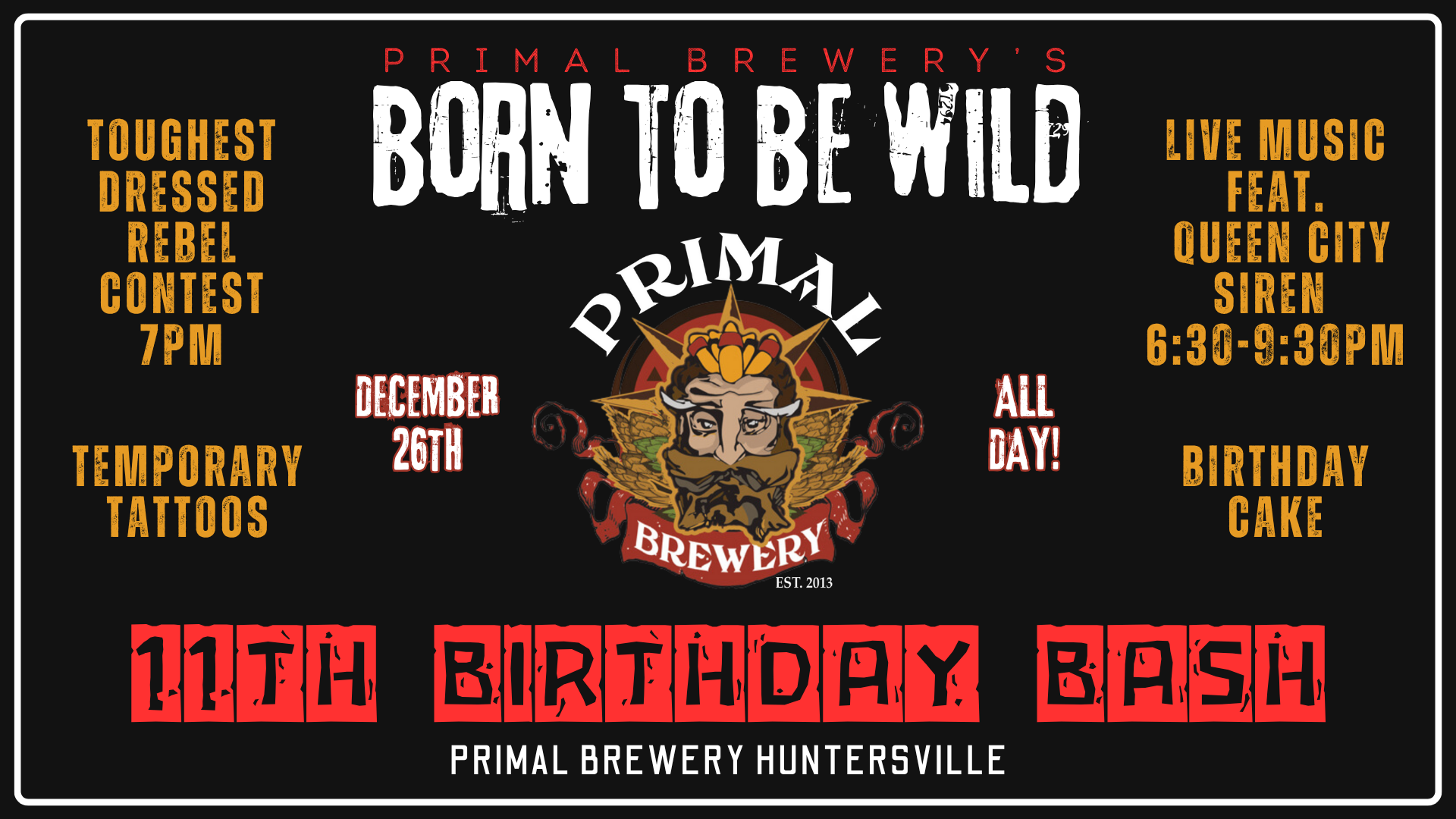 PRIMAL’S 11TH BIRTHDAY BASH