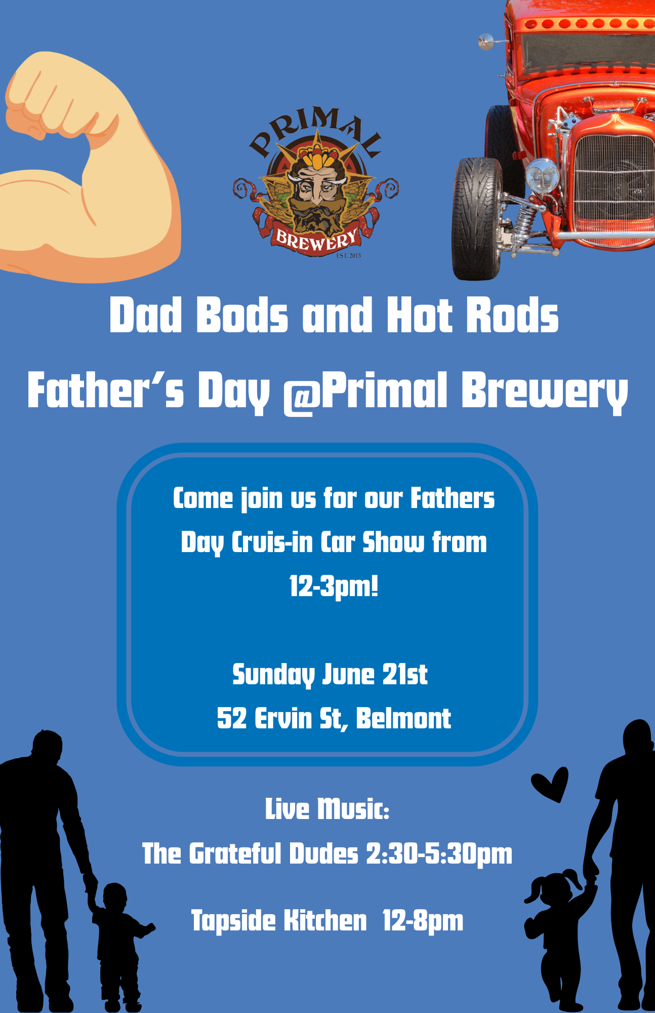 Dad Bods and Hot Rods: Father’s Day at Primal Belmont