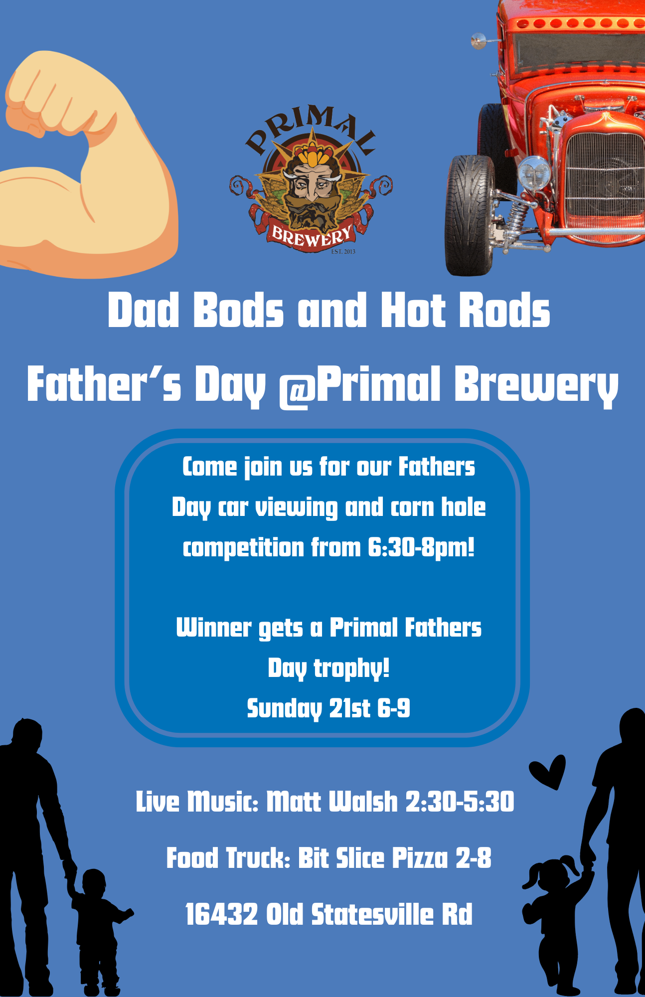 Dad Bods and Hot Rods: Father’s Day at Primal Brewery
